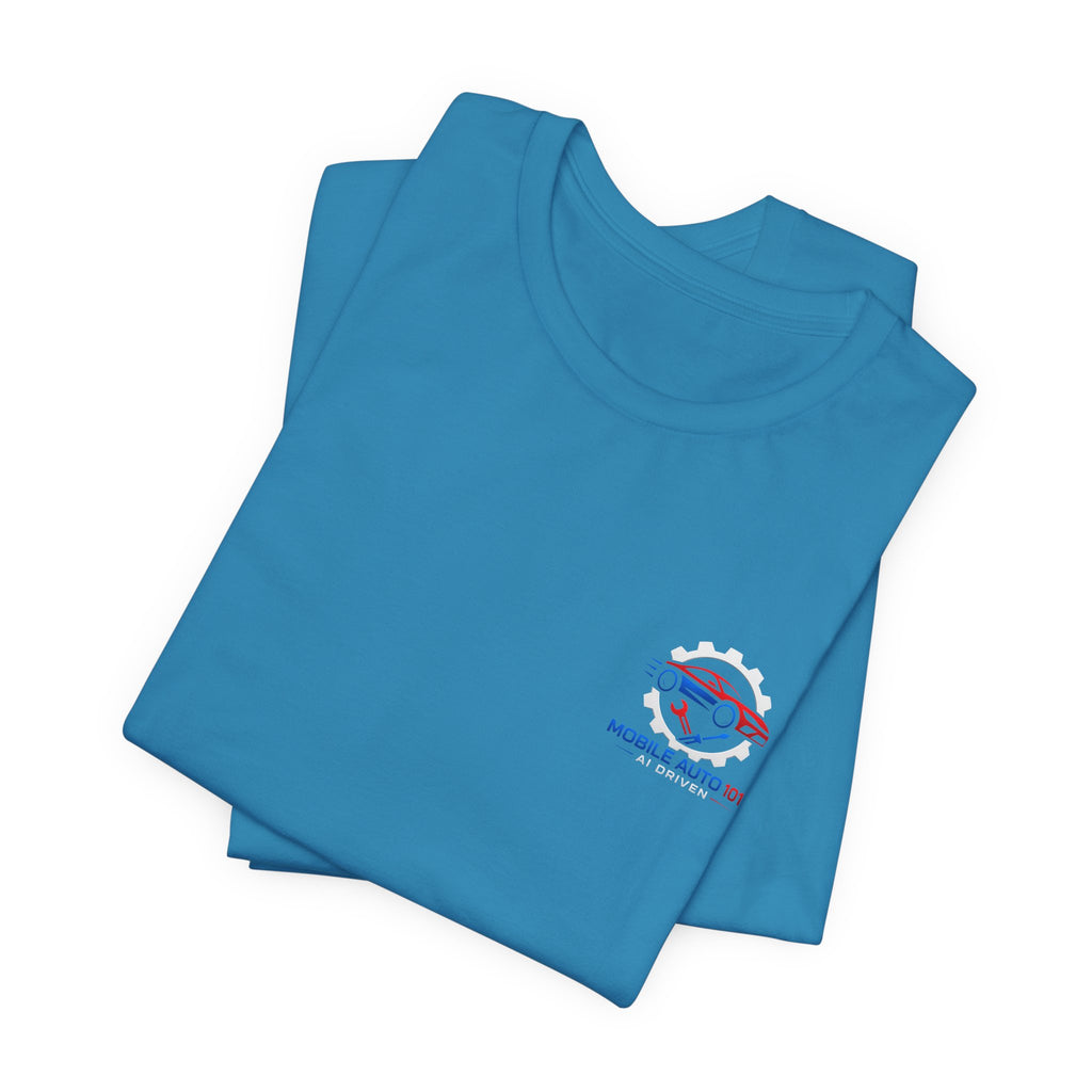 Mobile Auto 101 3rd Ed. (front and back design)-Unisex Jersey Short Sleeve Tee