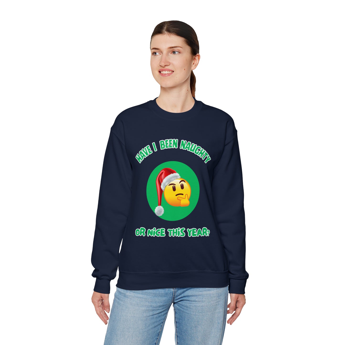 Have I Been Naughty or Nice? Red -Unisex Heavy Blend™ Crewneck Sweatshirt