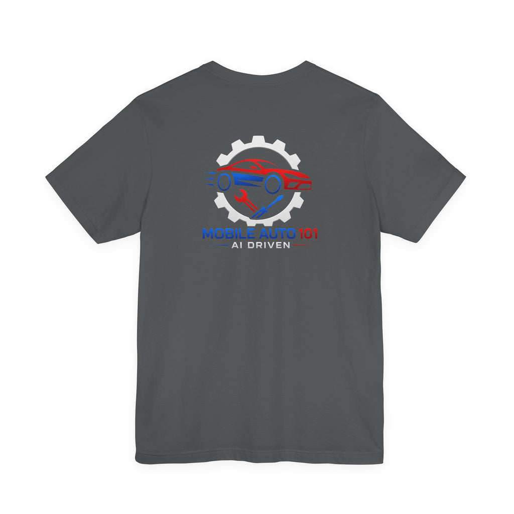 Mobile Auto 101 3rd Ed. (front and back design)-Unisex Jersey Short Sleeve Tee