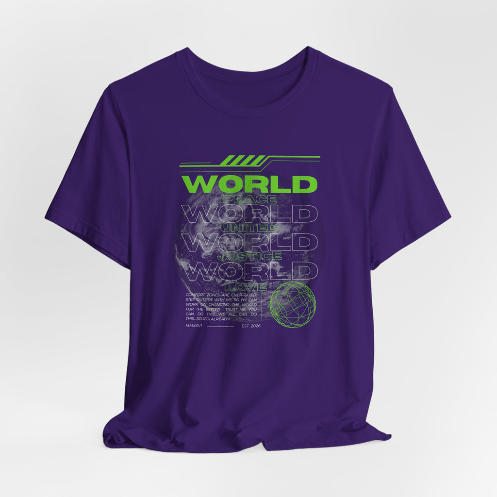 Change the World Design #1-Unisex Jersey Short Sleeve Tee