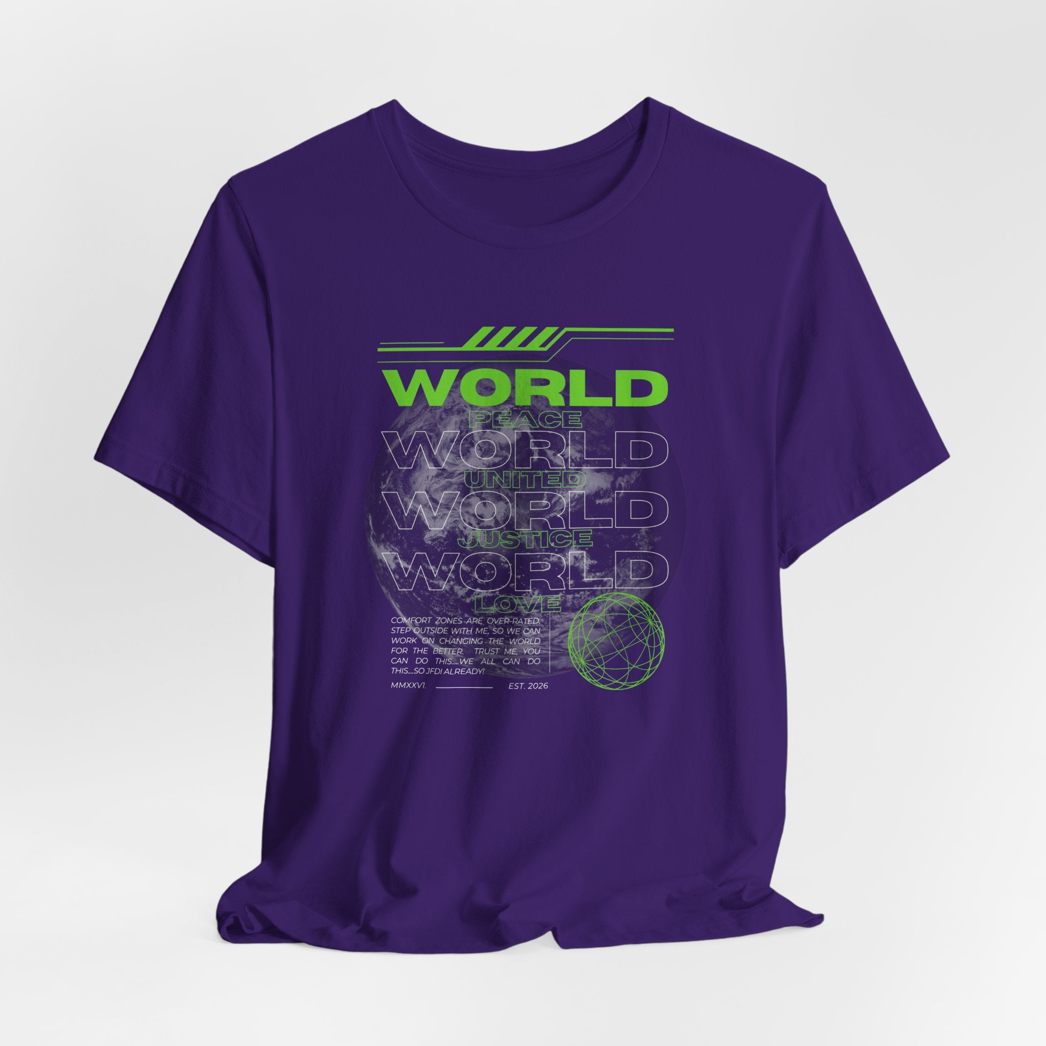 Change the World Design #1-Unisex Jersey Short Sleeve Tee
