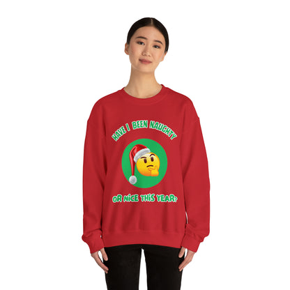 Have I Been Naughty or Nice? Red -Unisex Heavy Blend™ Crewneck Sweatshirt