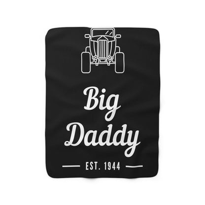 Big Daddy Est. 1944 Classic Hot Rod-Sherpa Fleece Blanket