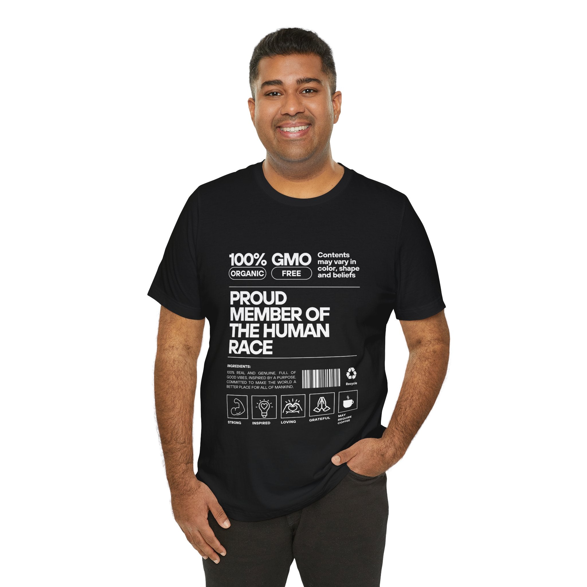 Proud Member of the Human Race-Unisex Jersey Short Sleeve Tee