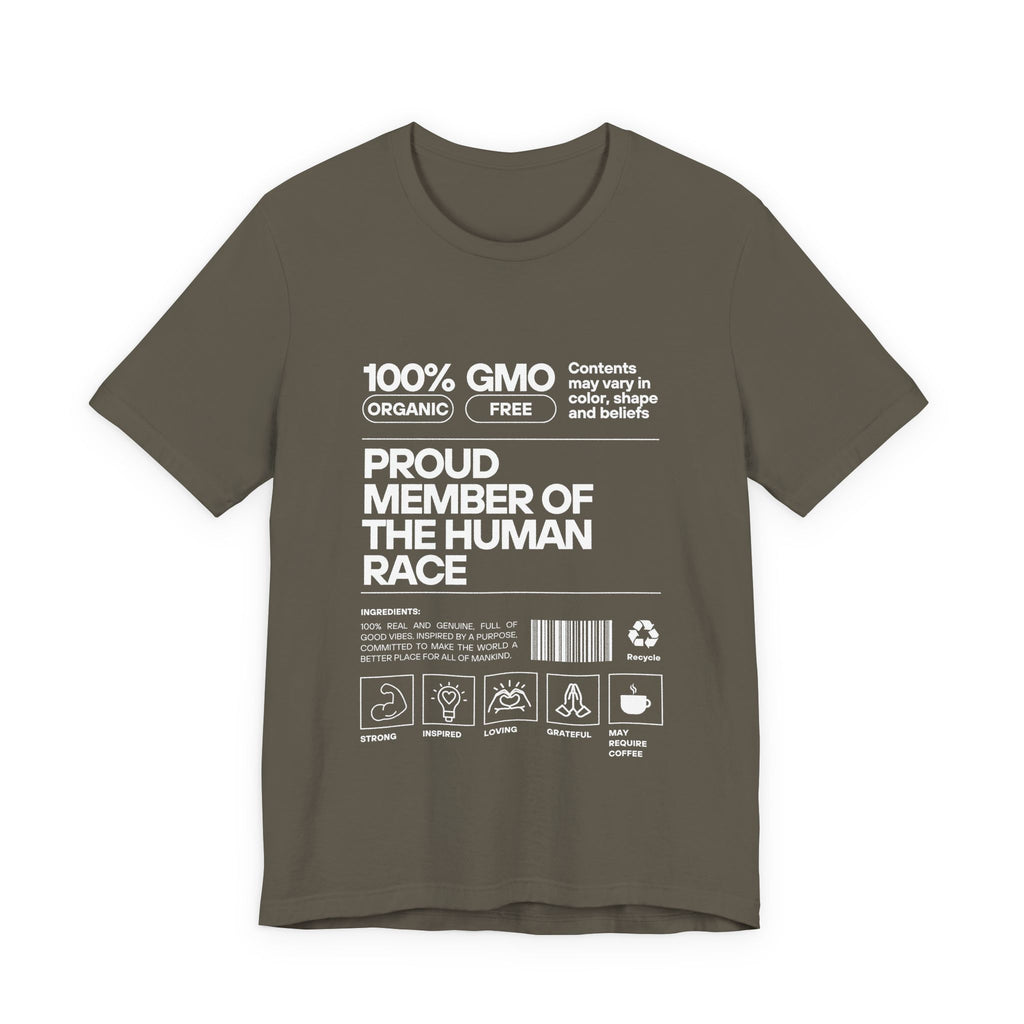 Proud Member of the Human Race-Unisex Jersey Short Sleeve Tee