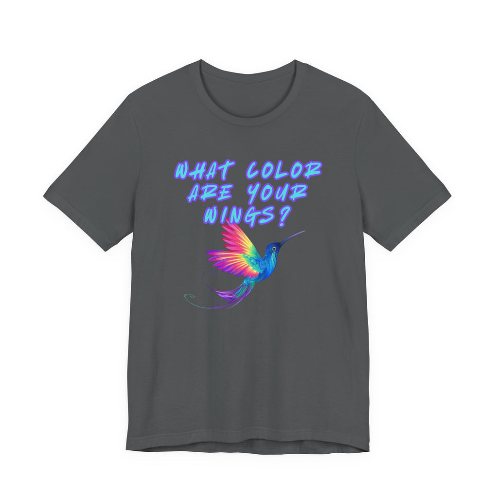 What Color are Your Wings? Violet #1-Unisex Jersey Short Sleeve Tee