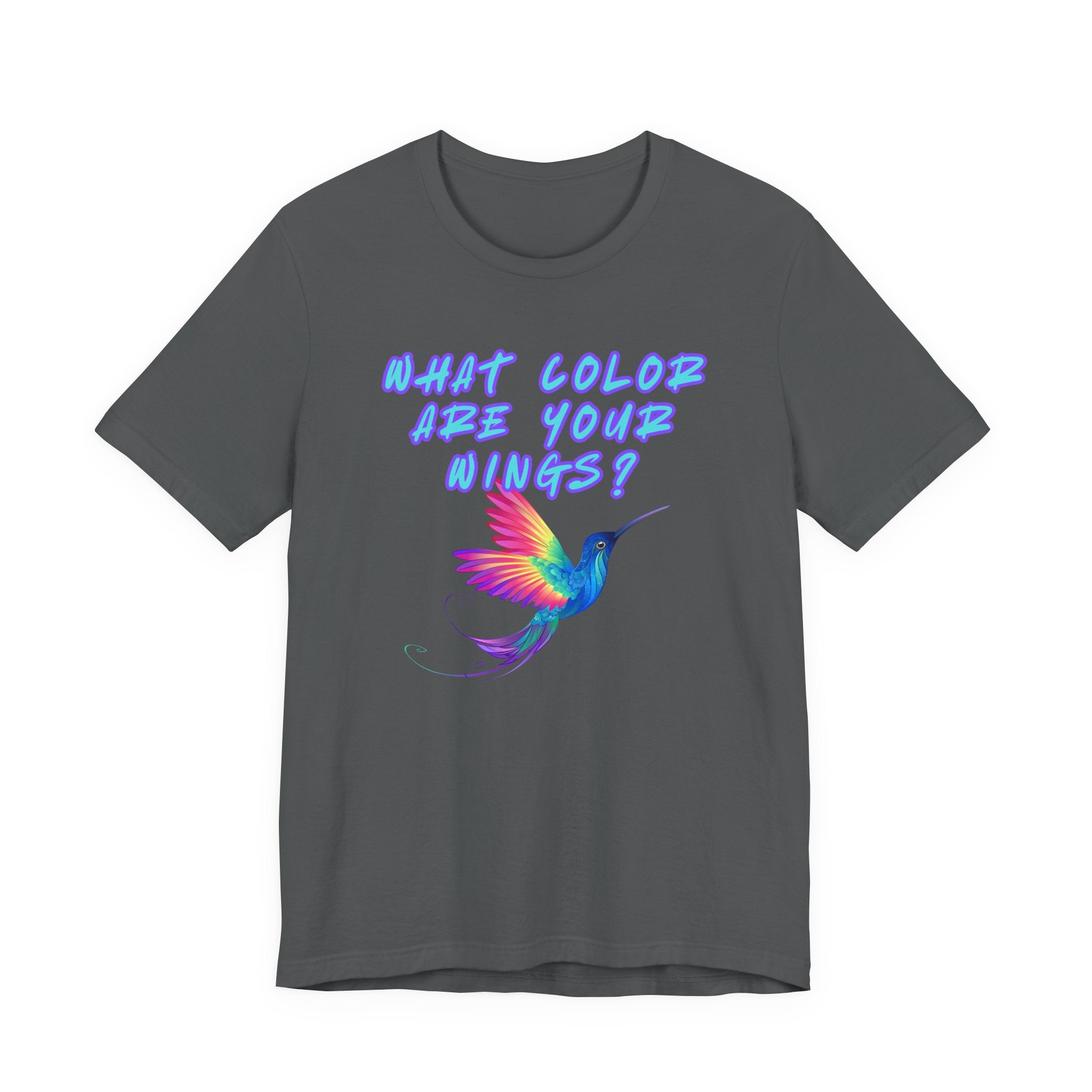What Color are Your Wings? Violet #1-Unisex Jersey Short Sleeve Tee