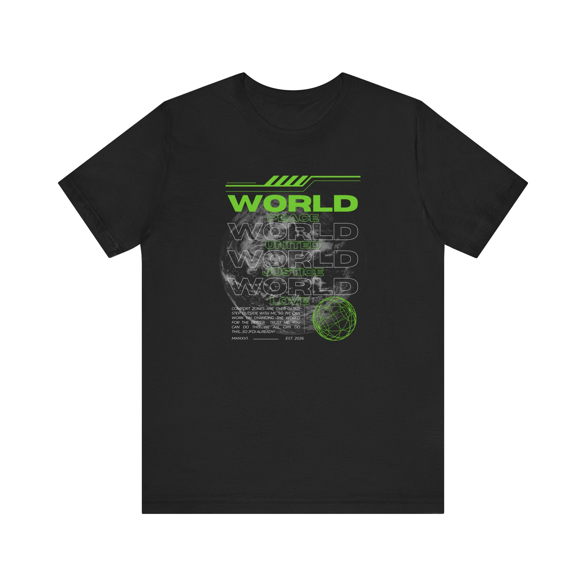 Change the World Design #1-Unisex Jersey Short Sleeve Tee