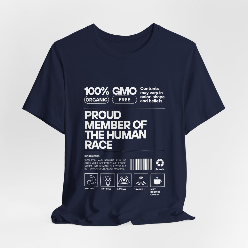 Proud Member of the Human Race-Unisex Jersey Short Sleeve Tee