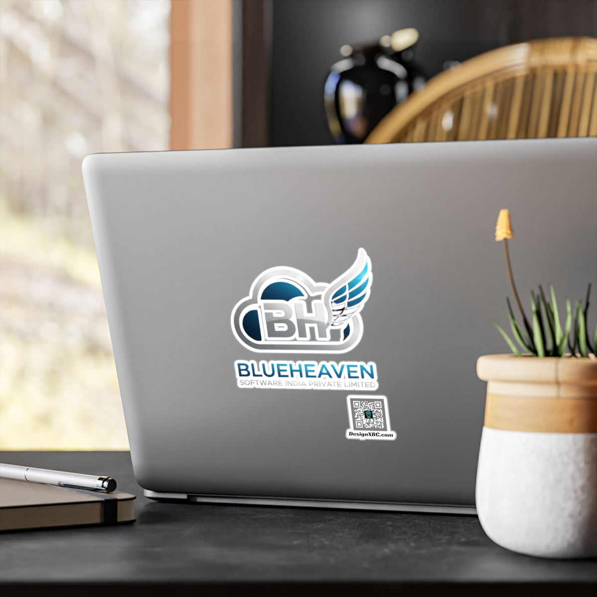 Blueheaven BH Winged Logo Kiss-Cut Vinyl Decal