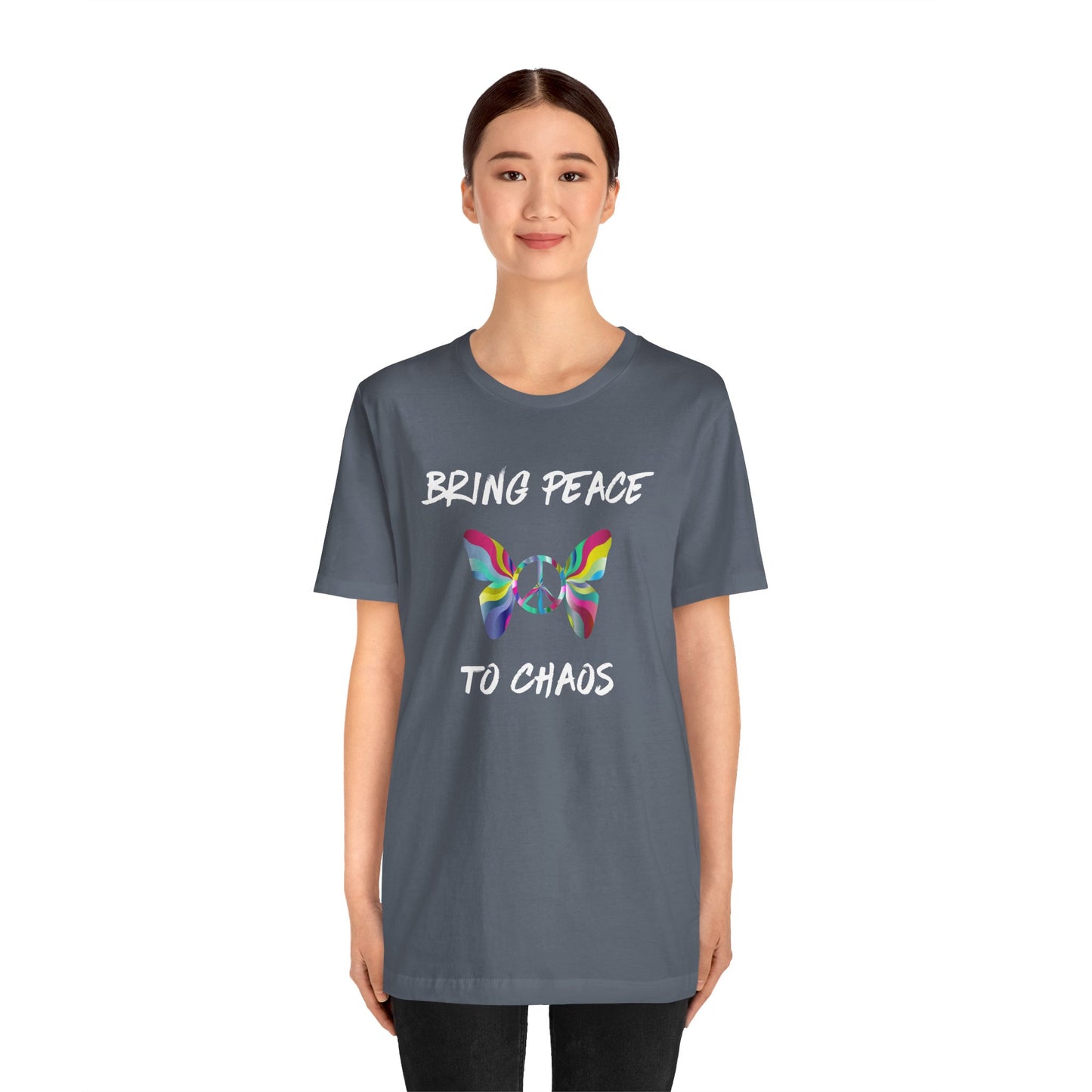 Bring Peace to Chaos-Unisex Jersey Short Sleeve Tee