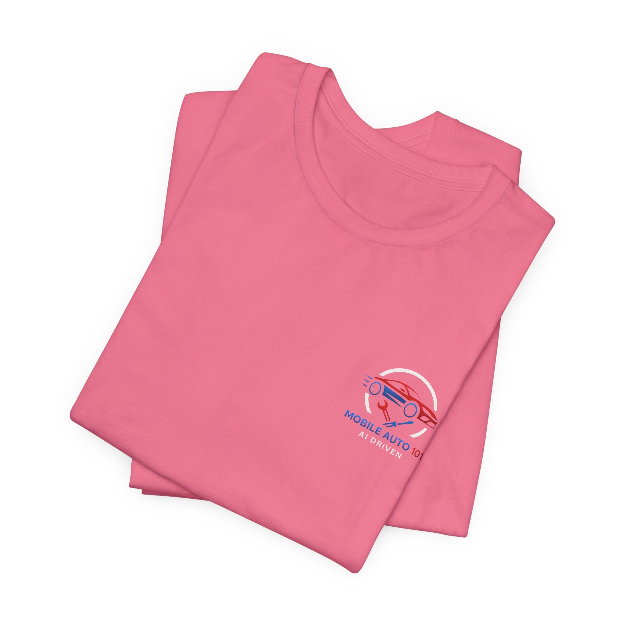 Mobile Auto 101 2nd Ed. (front and back design)-Unisex Jersey Short Sleeve Tee