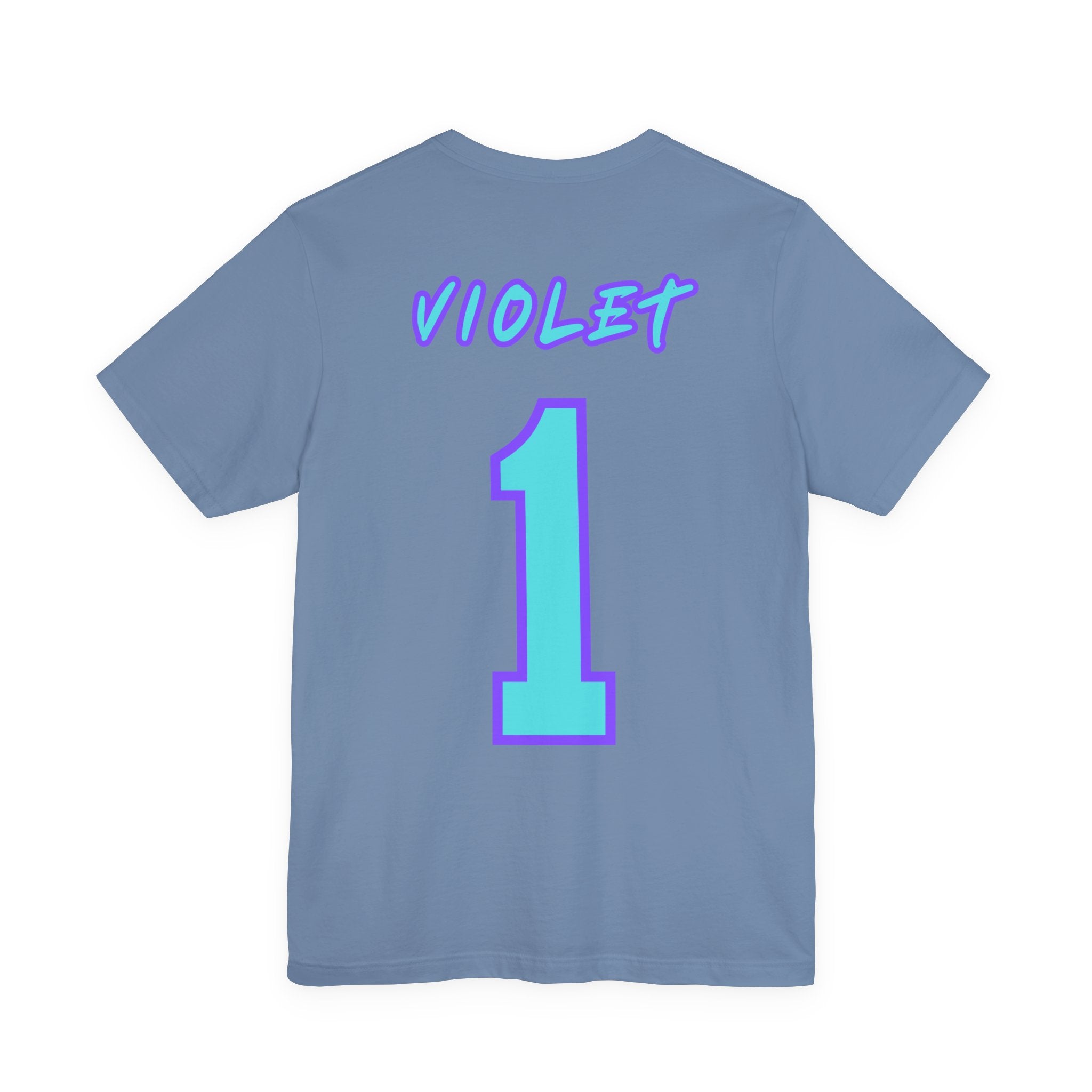 What Color are Your Wings? Violet #1-Unisex Jersey Short Sleeve Tee