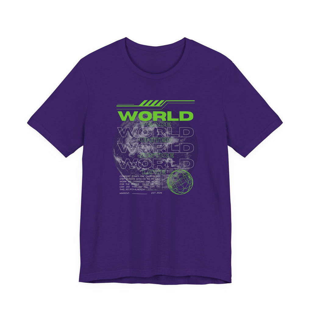 Change the World Design #1-Unisex Jersey Short Sleeve Tee