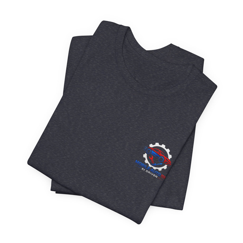 Mobile Auto 101 3rd Ed. (front and back design)-Unisex Jersey Short Sleeve Tee