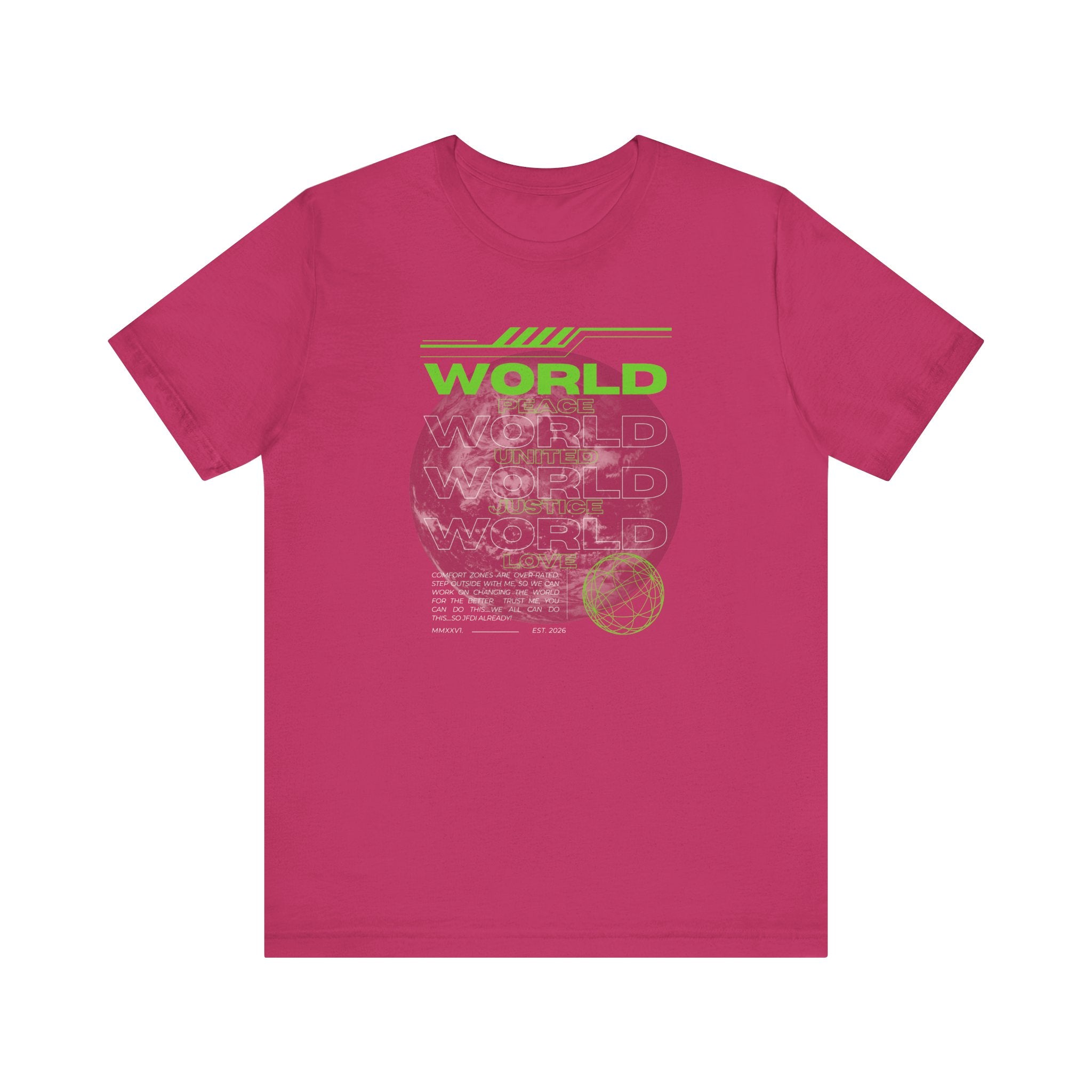 Change the World Design #1-Unisex Jersey Short Sleeve Tee
