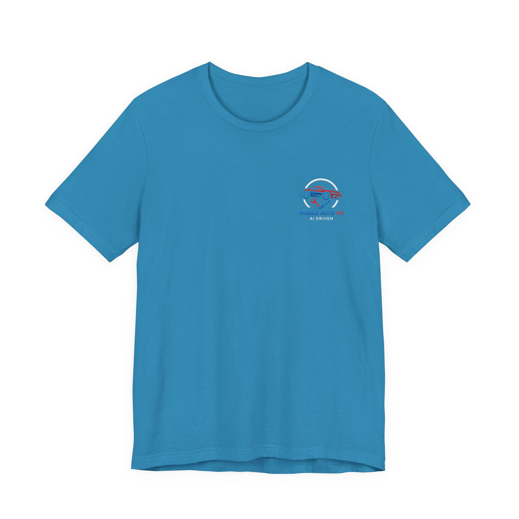 Mobile Auto 101 2nd Ed. (front and back design)-Unisex Jersey Short Sleeve Tee