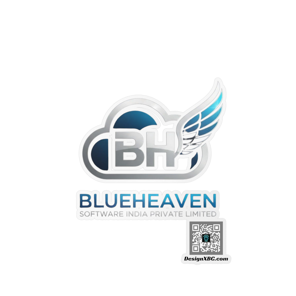 Blueheaven BH Winged Logo Kiss-Cut Vinyl Decal