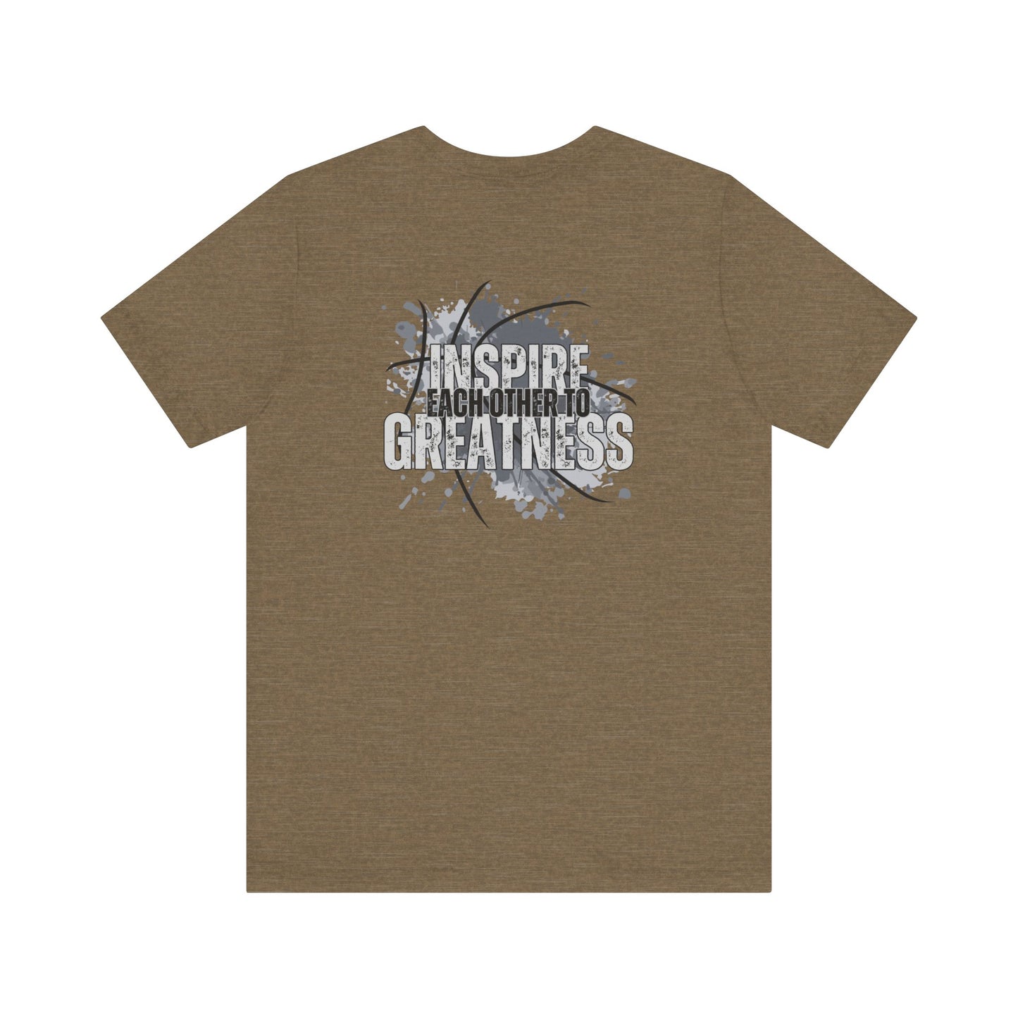 Inspire Each Other to Greatness-Double Sided Print-Unisex Jersey Short Sleeve Tee