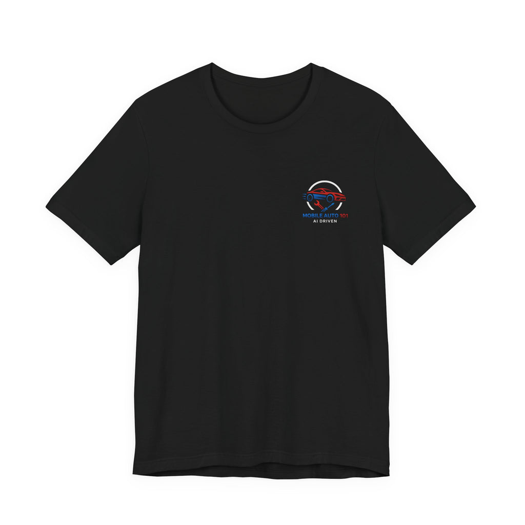 Mobile Auto 101 2nd Ed. (front and back design)-Unisex Jersey Short Sleeve Tee
