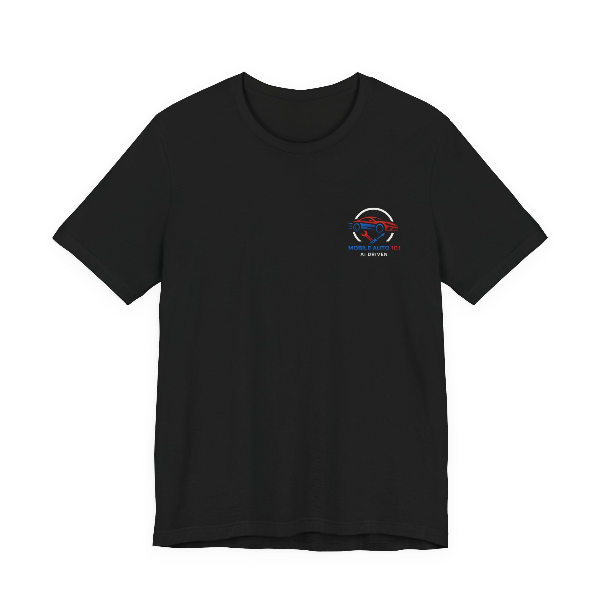 Mobile Auto 101 2nd Ed. (front and back design)-Unisex Jersey Short Sleeve Tee