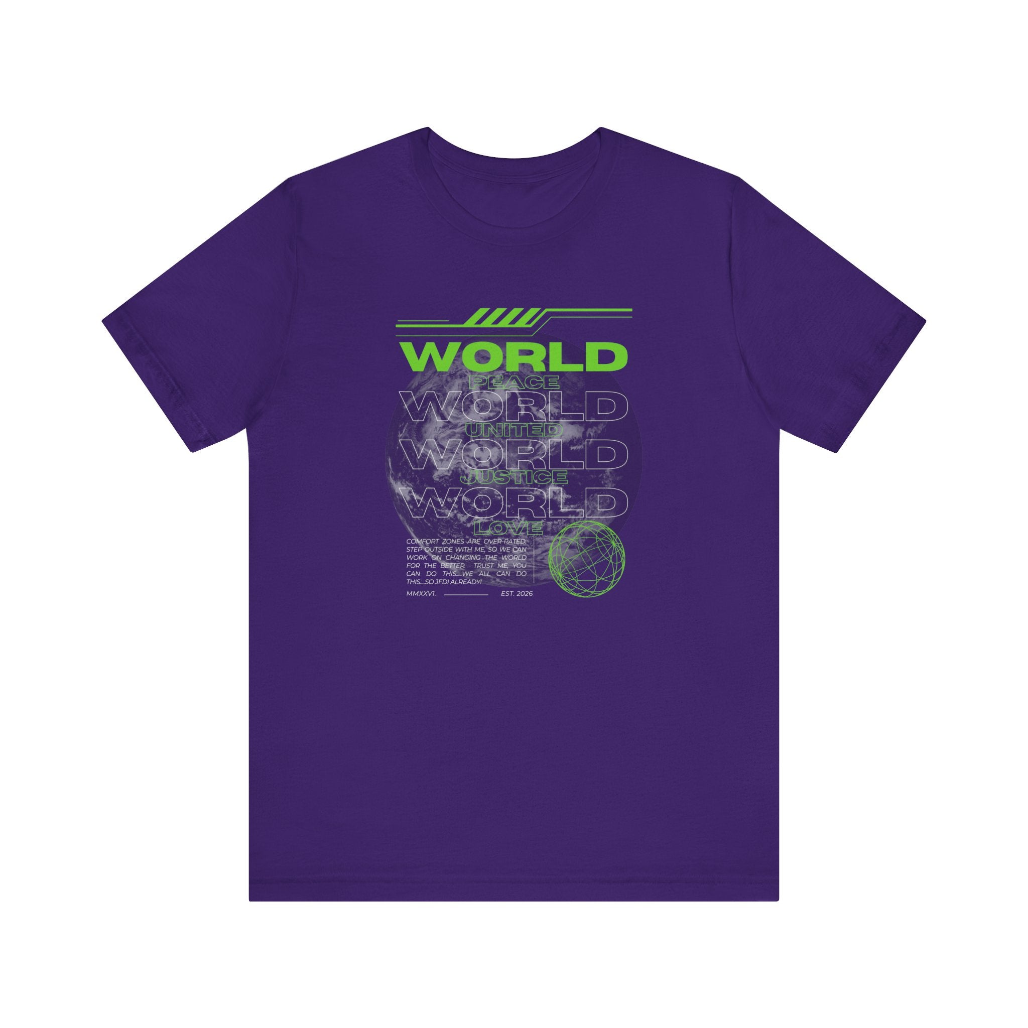 Change the World Design #1-Unisex Jersey Short Sleeve Tee