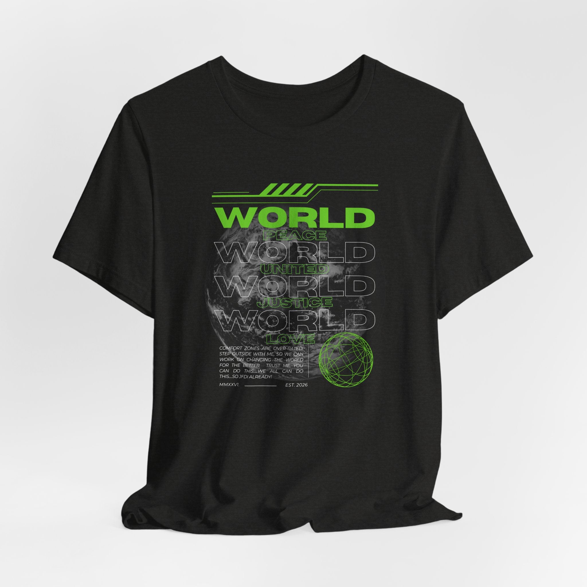 Change the World Design #1-Unisex Jersey Short Sleeve Tee