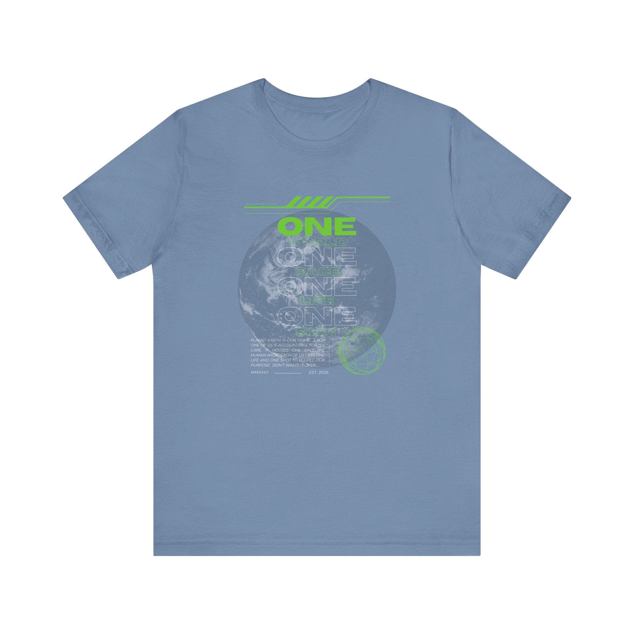 One World-Unisex Jersey Short Sleeve Tee