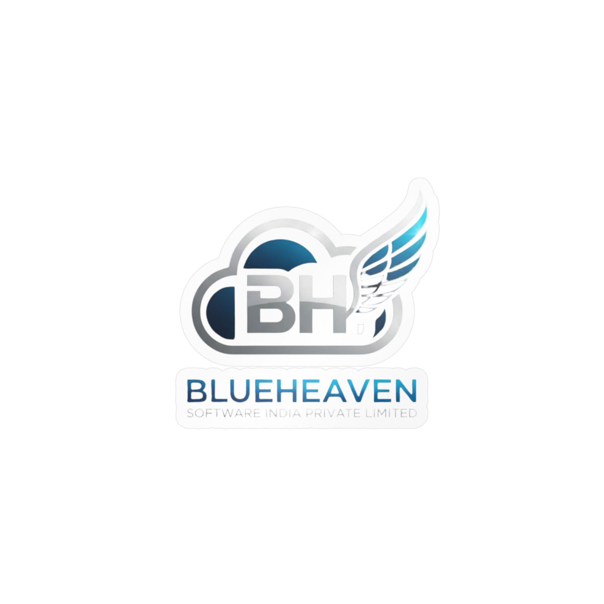 Blueheaven BH Winged Logo Kiss-Cut Vinyl Decal