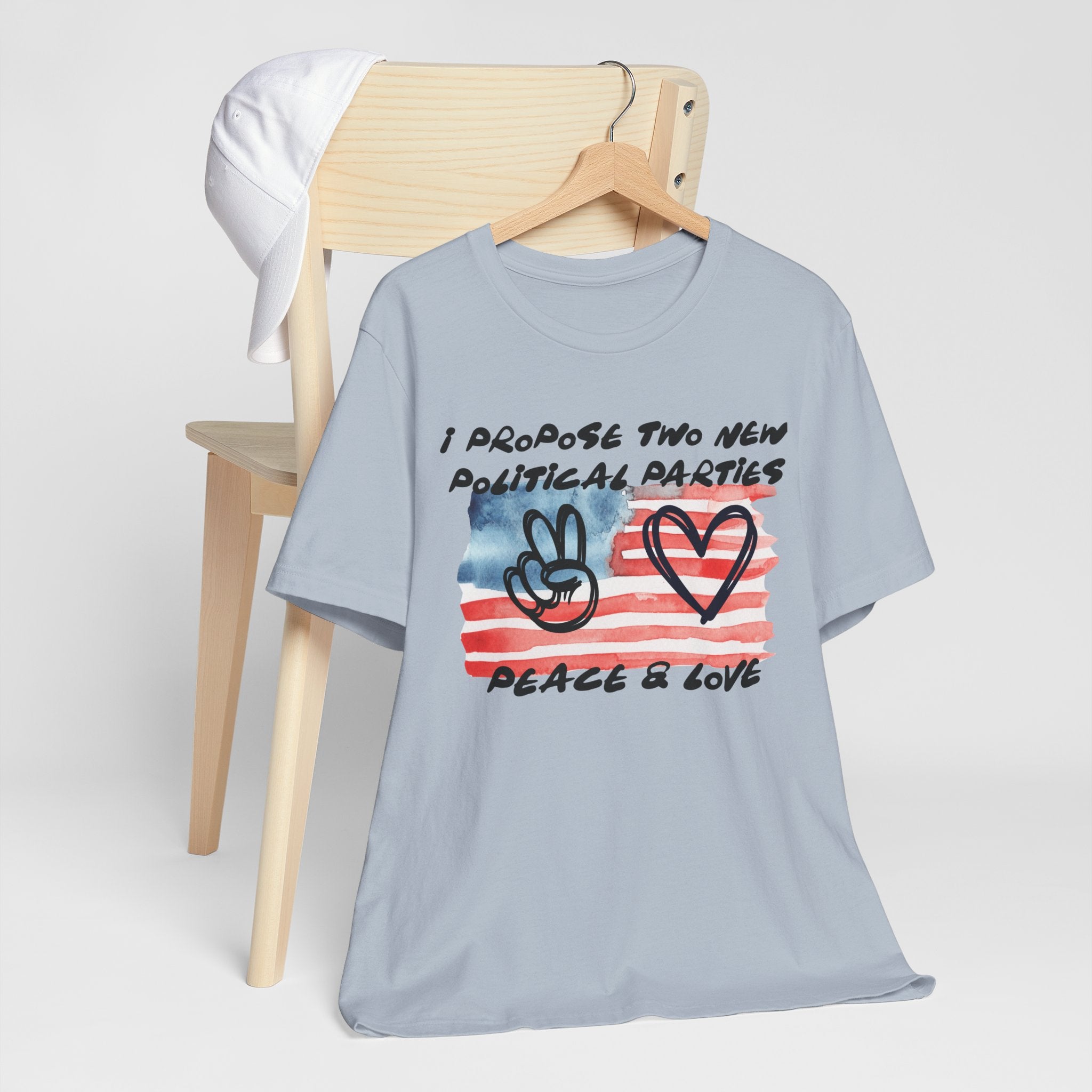 I Propose Two New Political Parties Design#2-Unisex Jersey Short Sleeve Tee