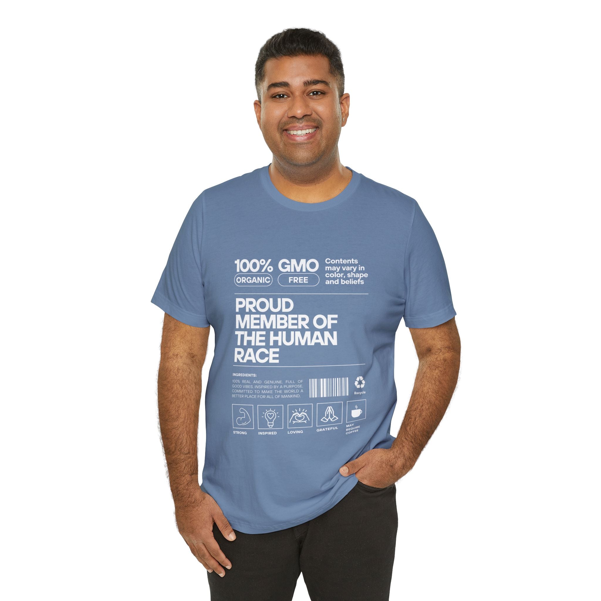 Proud Member of the Human Race-Unisex Jersey Short Sleeve Tee