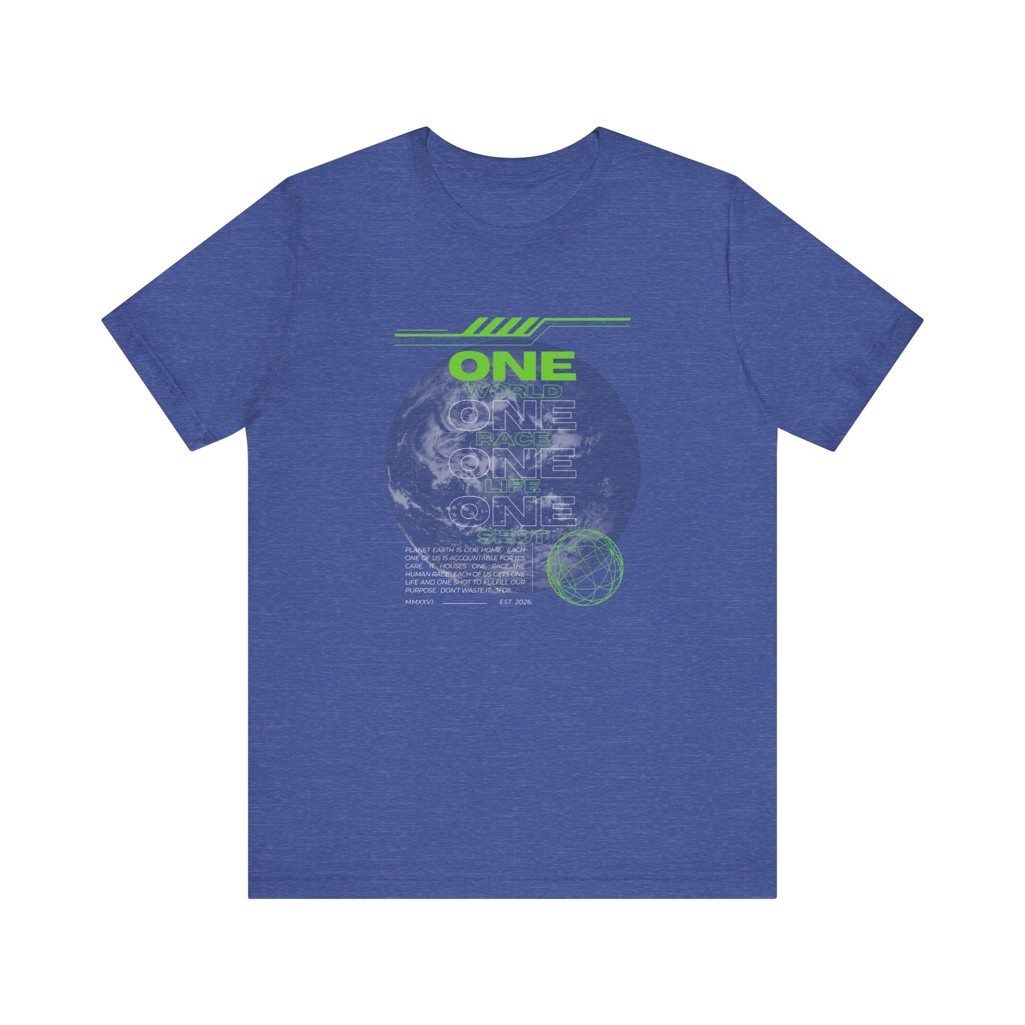 One World-Unisex Jersey Short Sleeve Tee