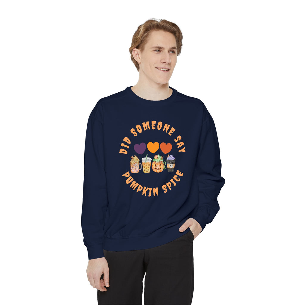 Pumpkin Spice Sweatshirt, Cozy Crewneck for Fall, Unisex Sweatshirt, Cute Autumn Apparel, Perfect for Halloween or Thanksgiving