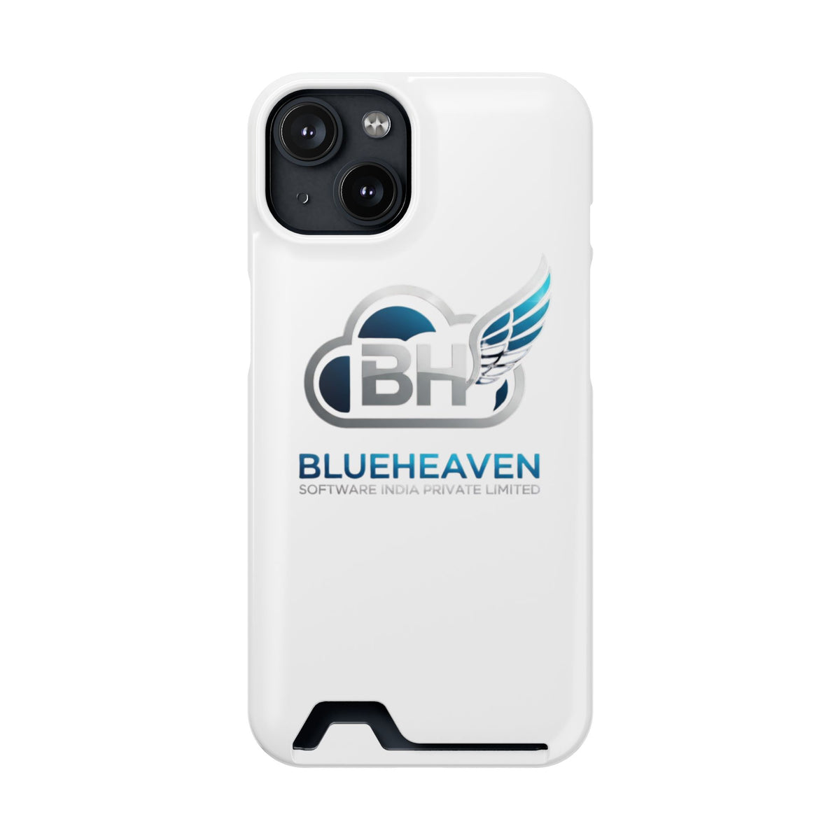 BlueHeaven Logo Phone Case with Card Holder
