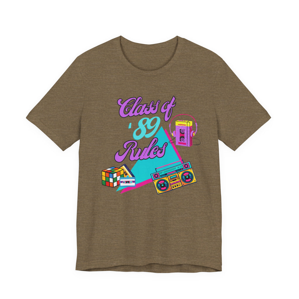 Class of '89 Rules Version 1-Unisex Jersey Short Sleeve Tee