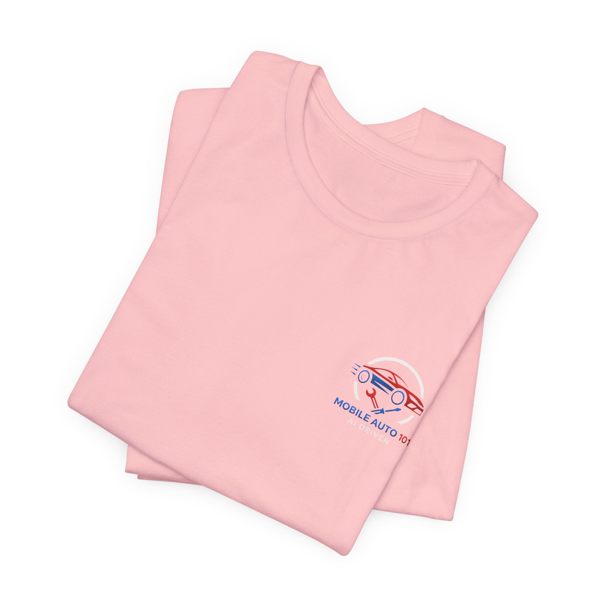 Mobile Auto 101 2nd Ed. (front and back design)-Unisex Jersey Short Sleeve Tee