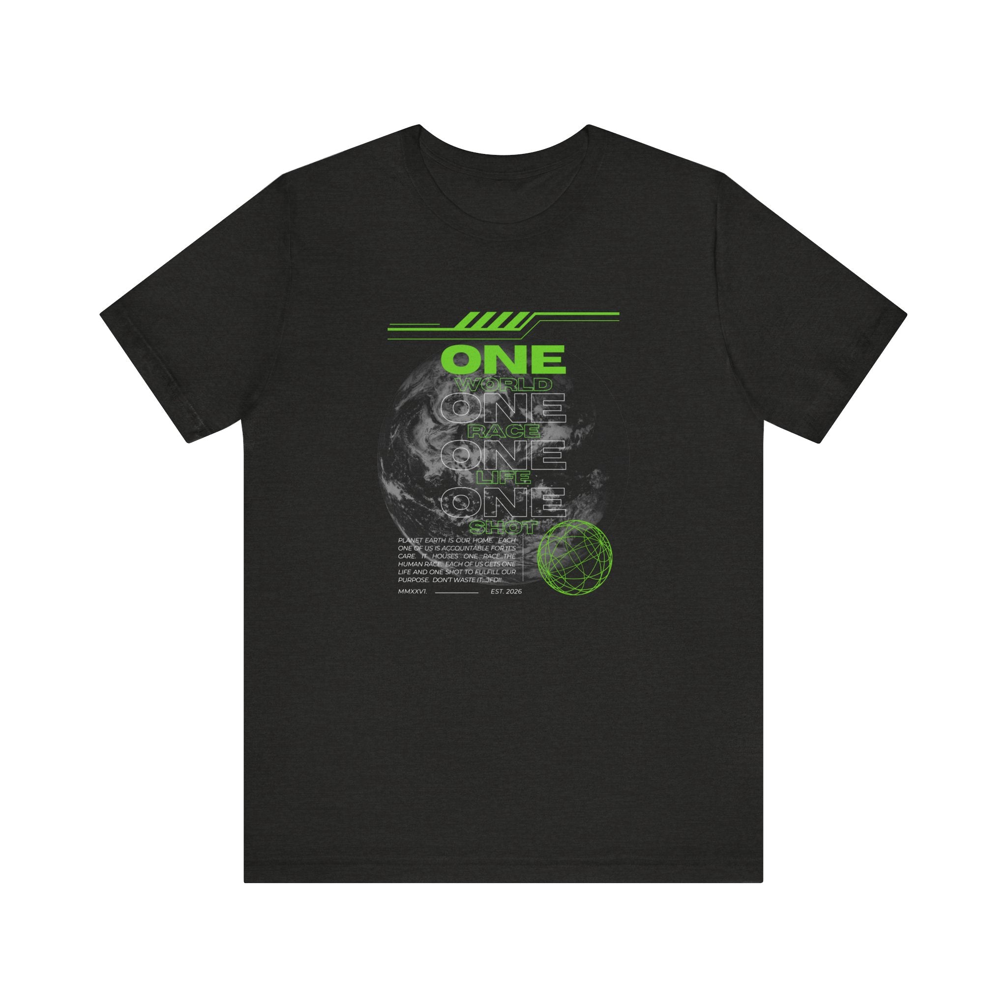 One World-Unisex Jersey Short Sleeve Tee