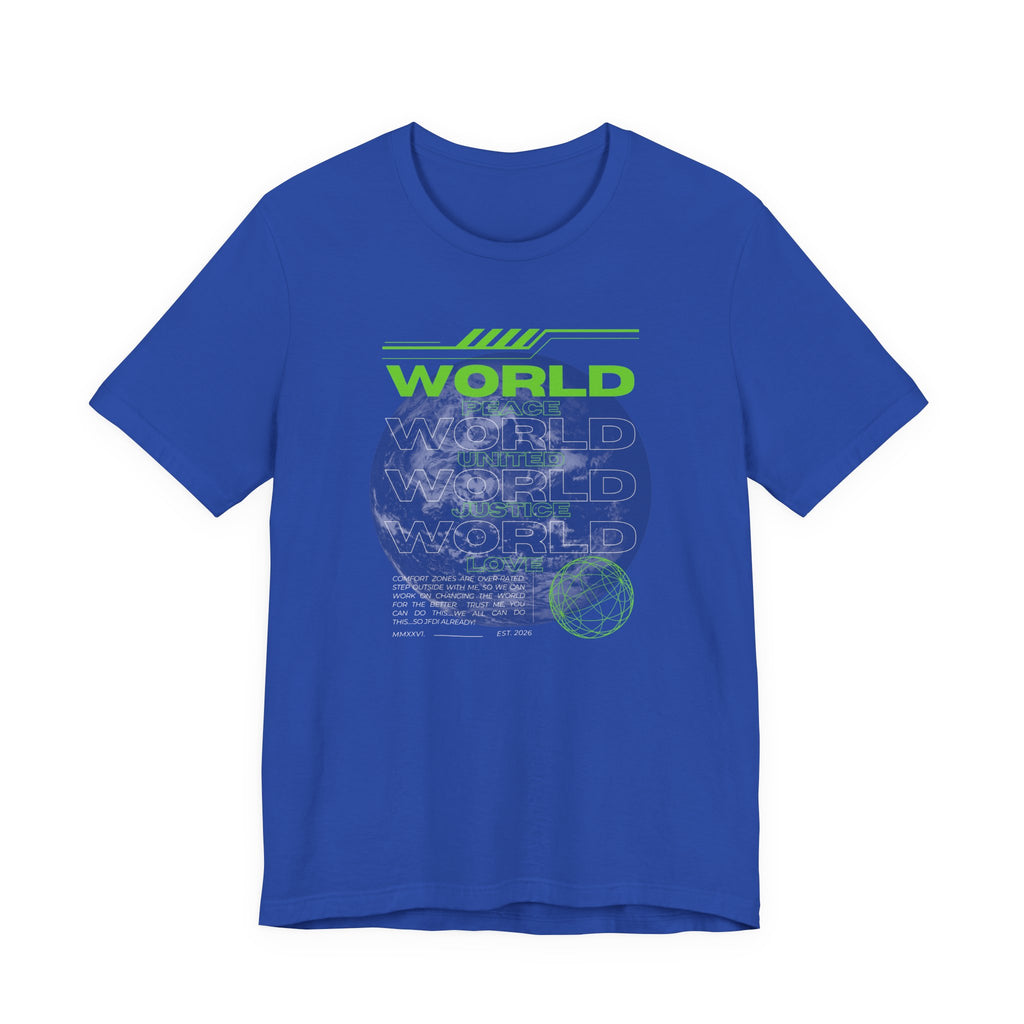 Change the World Design #1-Unisex Jersey Short Sleeve Tee