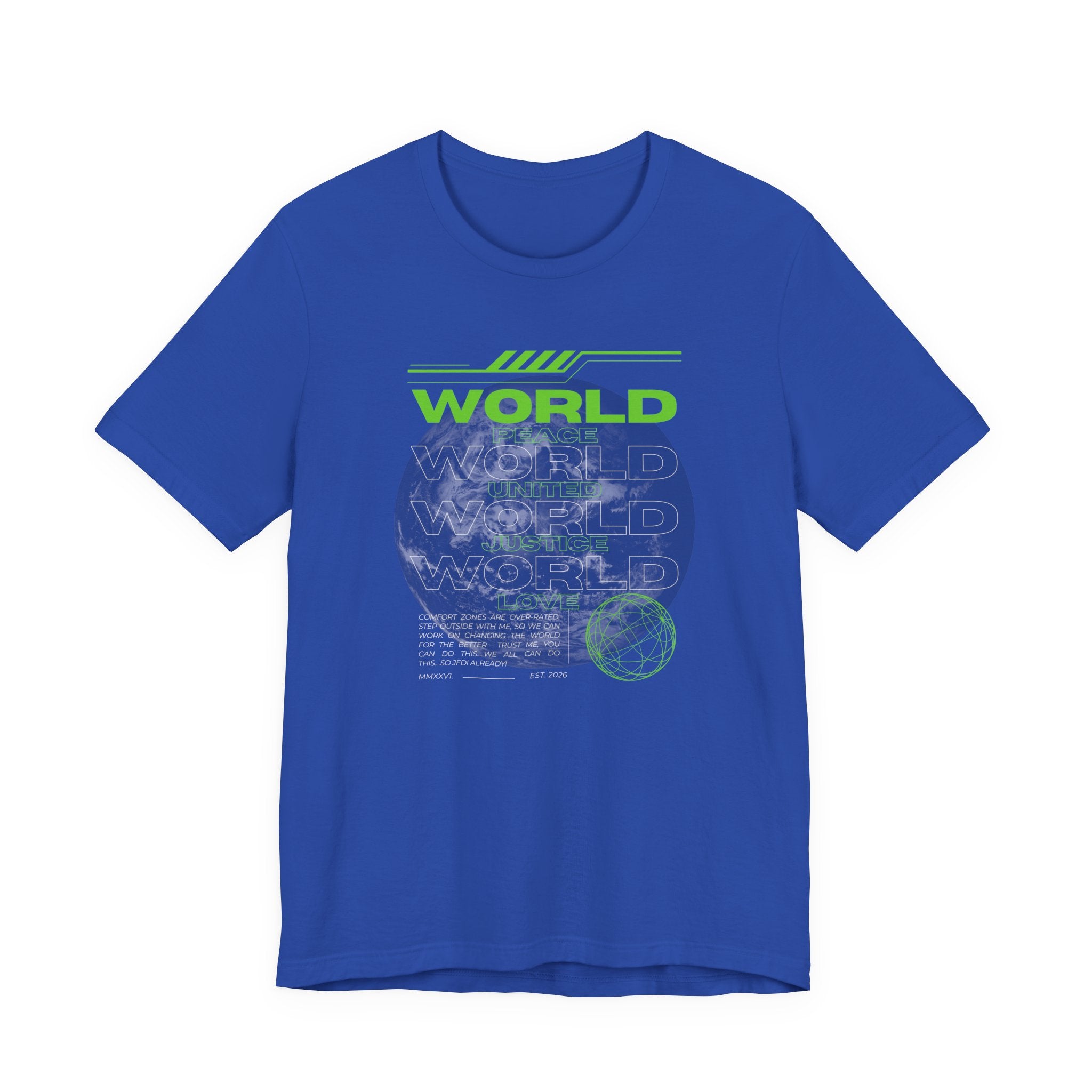 Change the World Design #1-Unisex Jersey Short Sleeve Tee