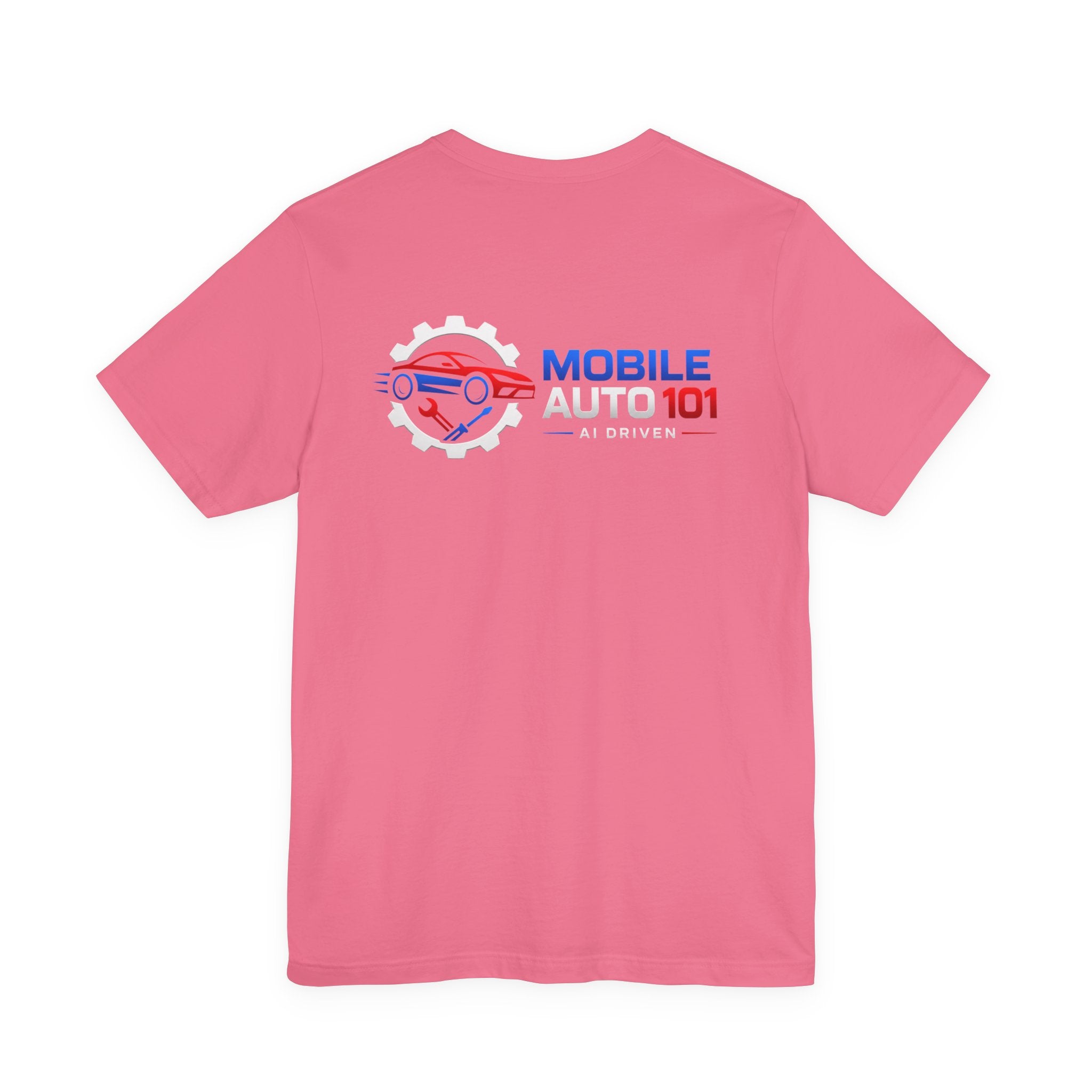 Mobile Auto 101 3rd Ed. (front and back design)-Unisex Jersey Short Sleeve Tee