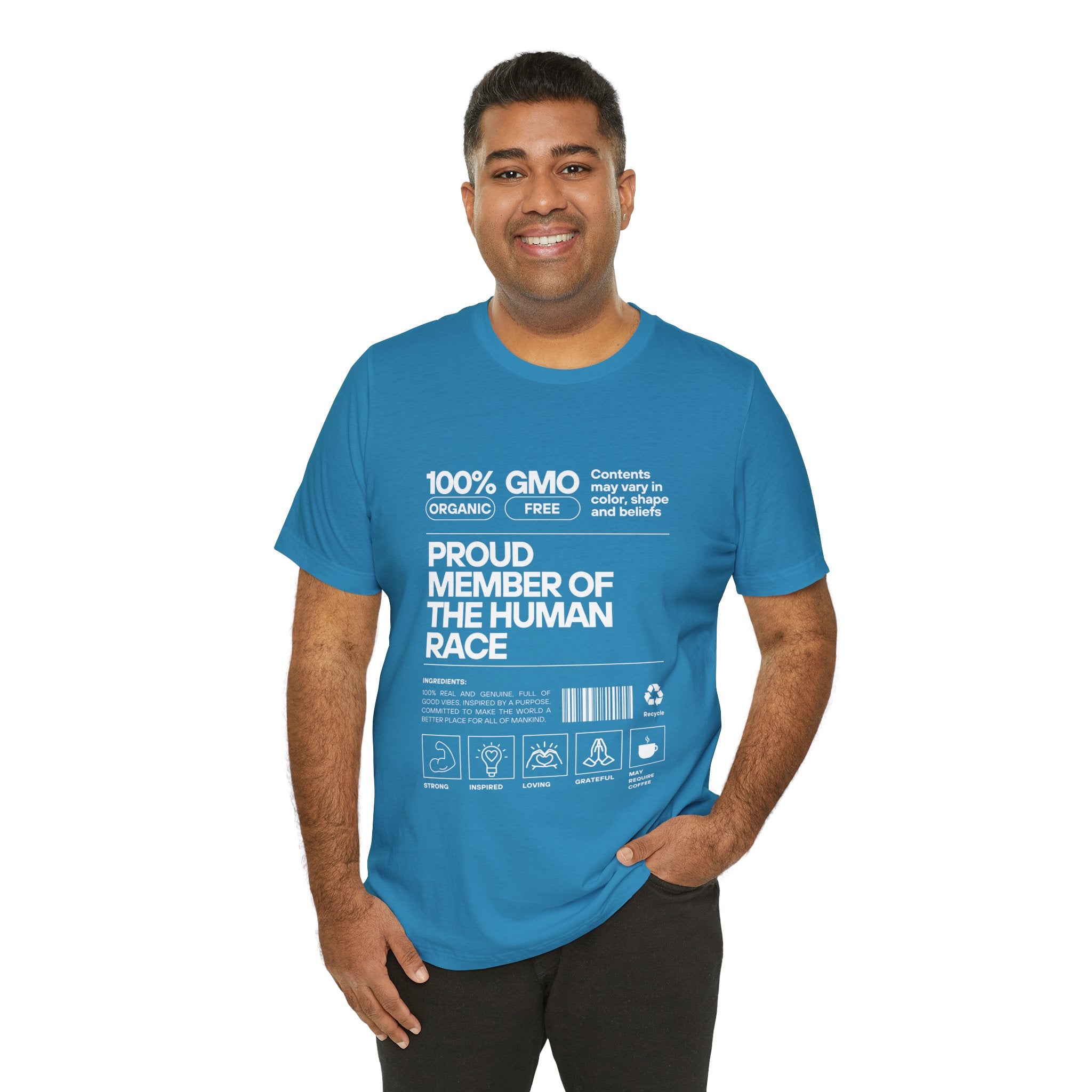Proud Member of the Human Race-Unisex Jersey Short Sleeve Tee