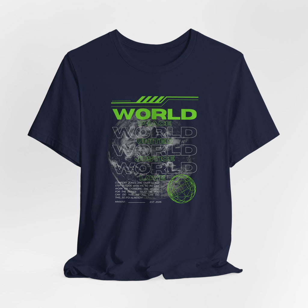 Change the World Design #1-Unisex Jersey Short Sleeve Tee