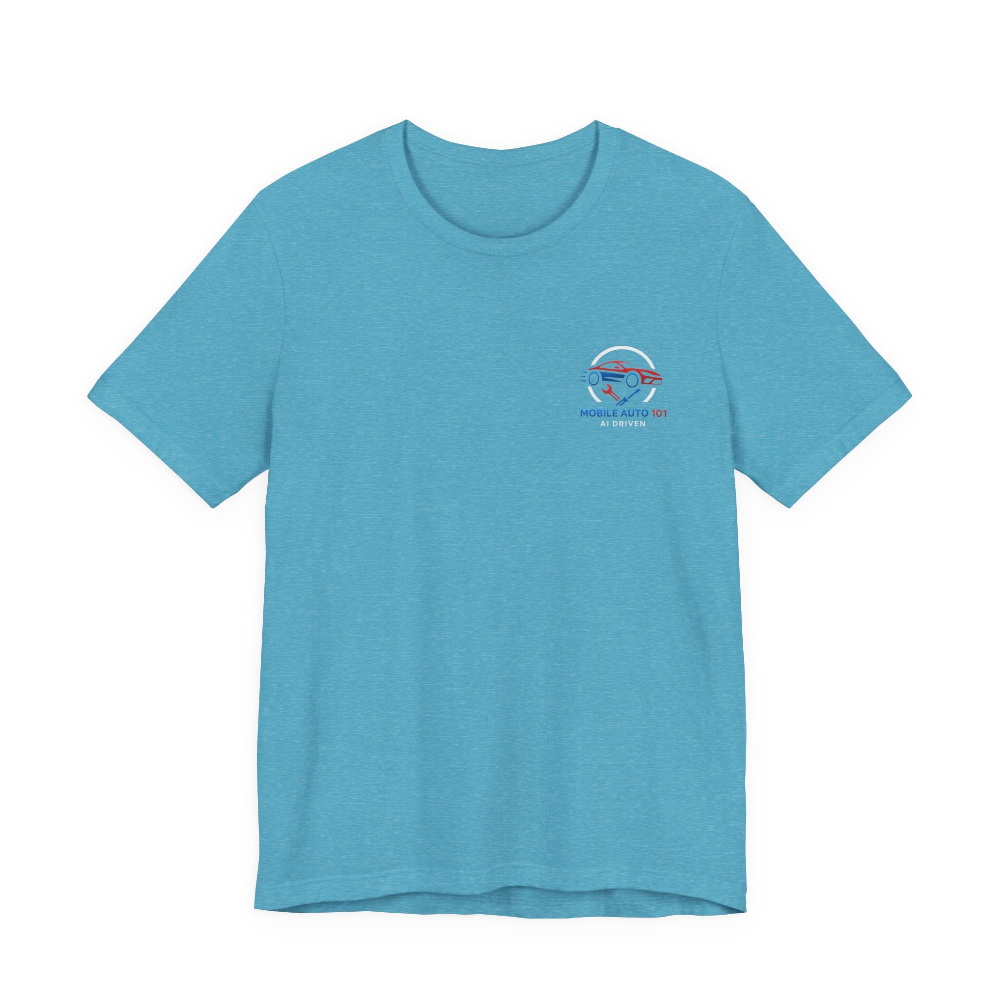 Mobile Auto 101 2nd Ed. (front and back design)-Unisex Jersey Short Sleeve Tee