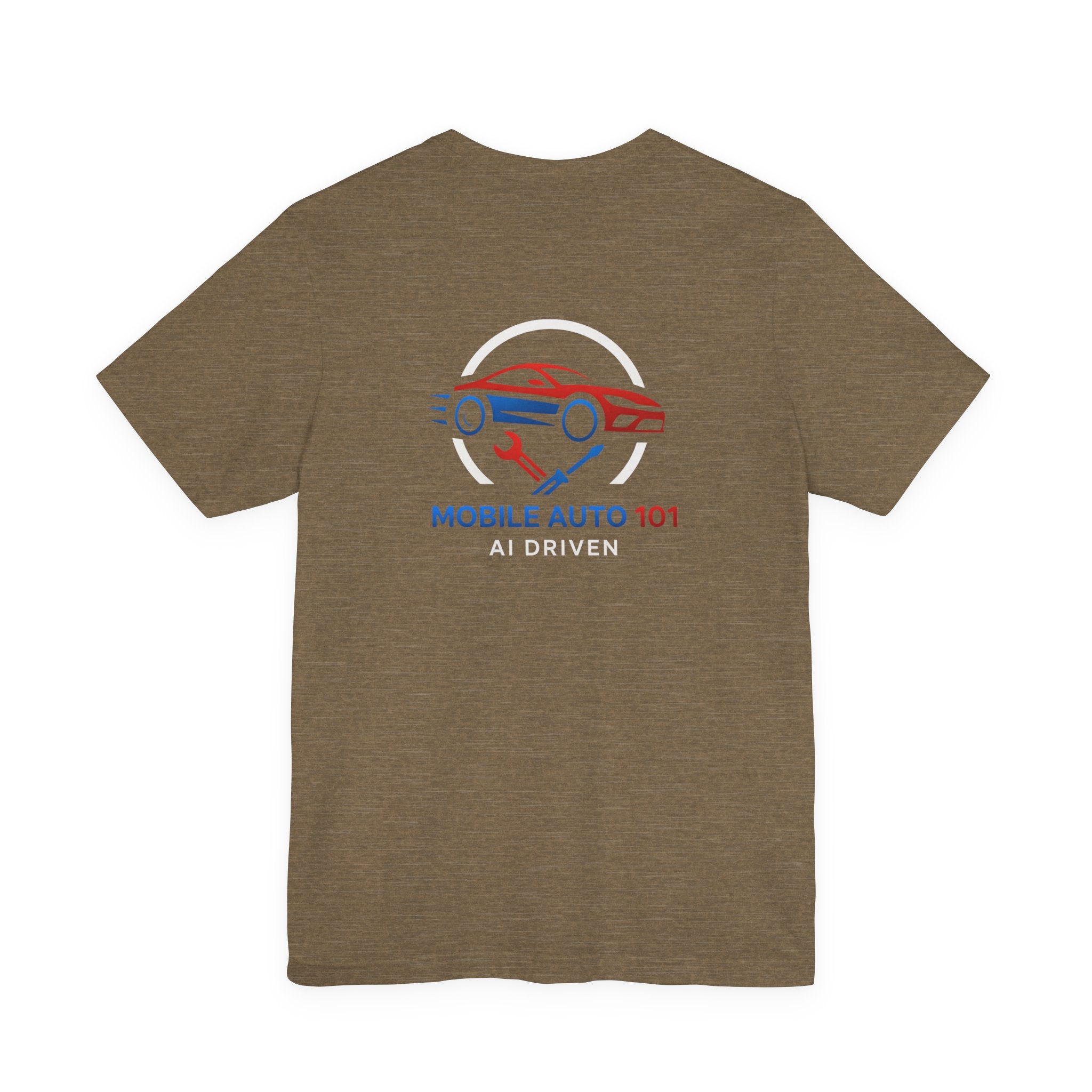 Mobile Auto 101 2nd Ed. (front and back design)-Unisex Jersey Short Sleeve Tee