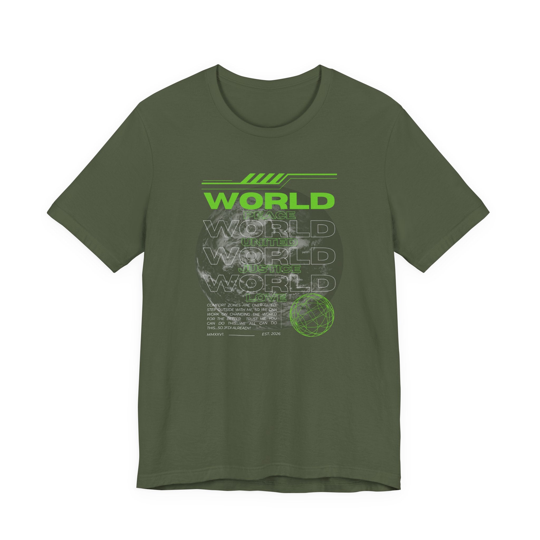 Change the World Design #1-Unisex Jersey Short Sleeve Tee