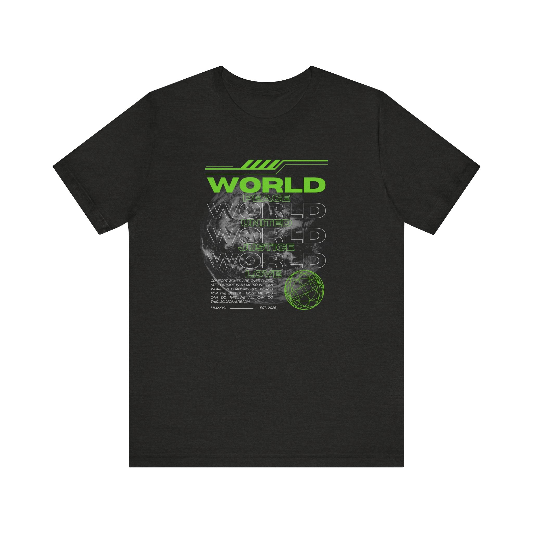Change the World Design #1-Unisex Jersey Short Sleeve Tee