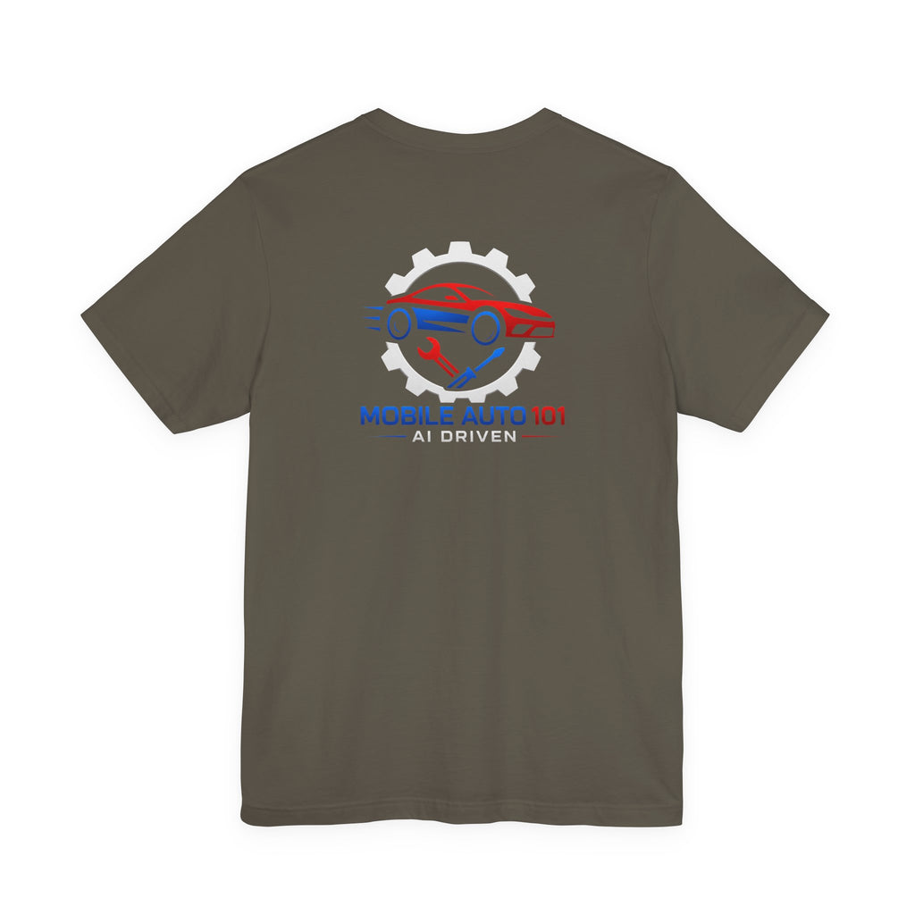 Mobile Auto 101 3rd Ed. (front and back design)-Unisex Jersey Short Sleeve Tee