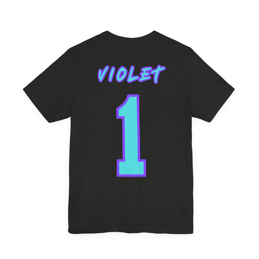 What Color are Your Wings? Violet #1-Unisex Jersey Short Sleeve Tee