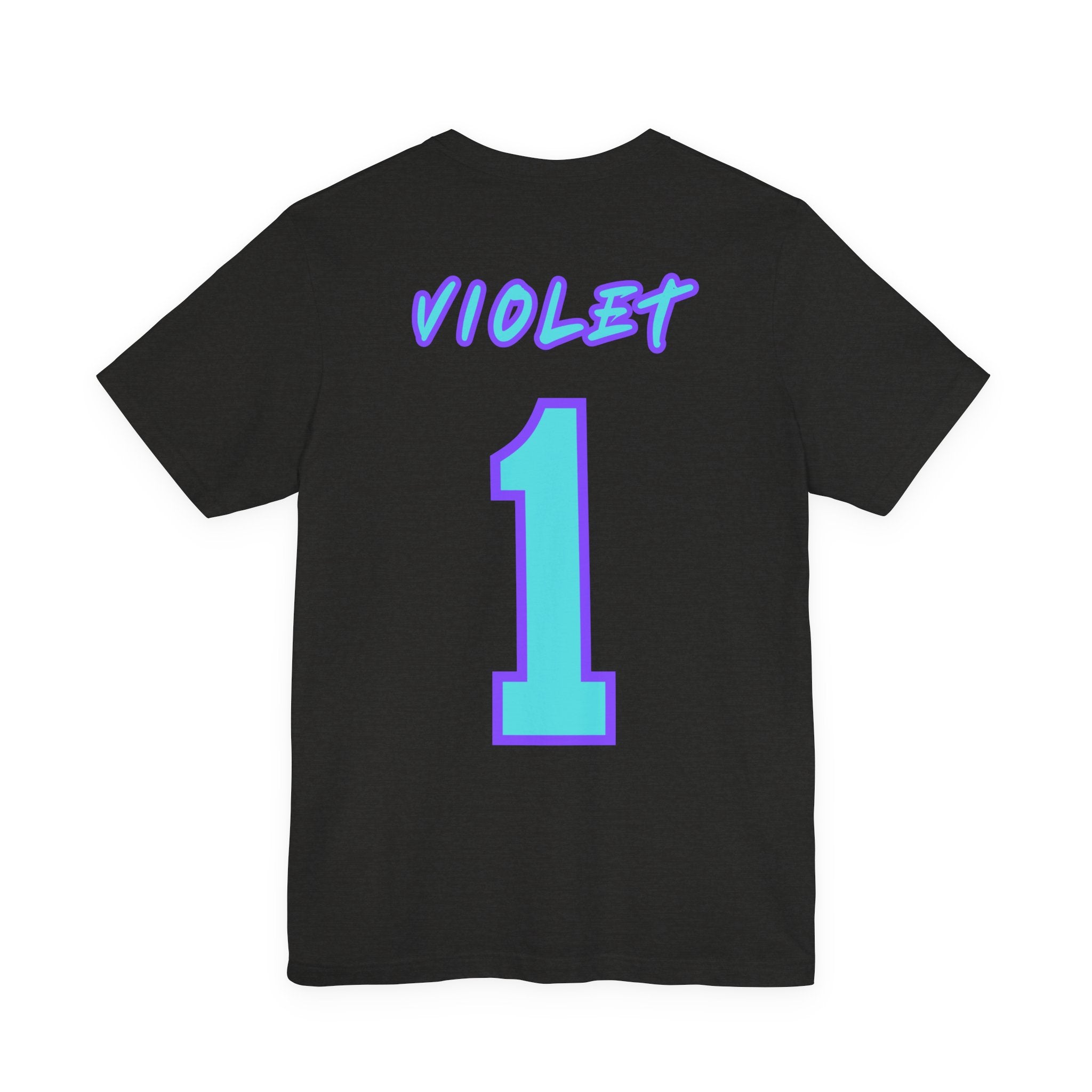 What Color are Your Wings? Violet #1-Unisex Jersey Short Sleeve Tee