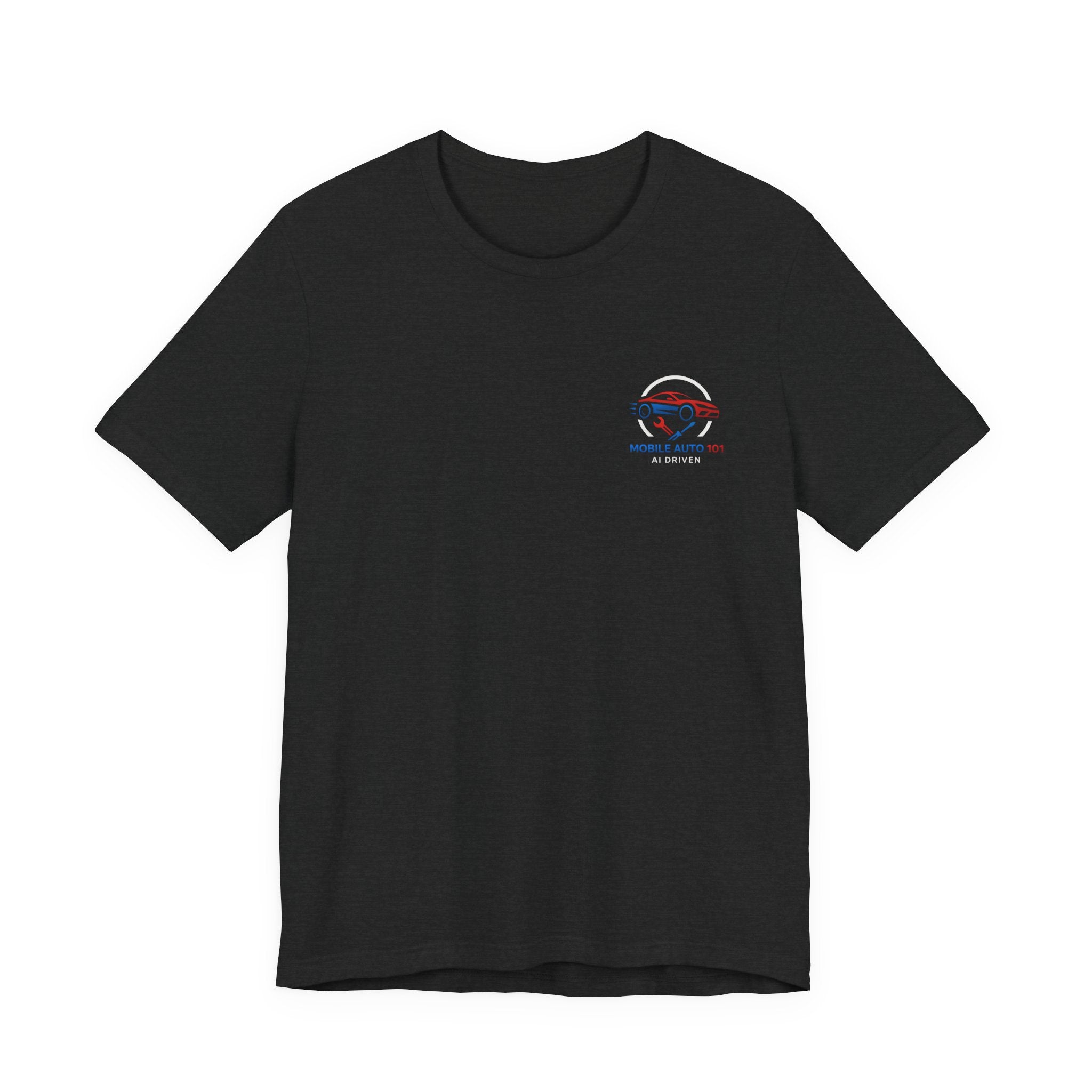 Mobile Auto 101 2nd Ed. (front and back design)-Unisex Jersey Short Sleeve Tee